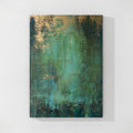 Emerald Green Abstract Textured Painting-WS001