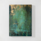 Emerald Green Abstract Textured Painting-WS001