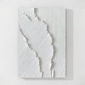 White Textured Abstract Wall Art