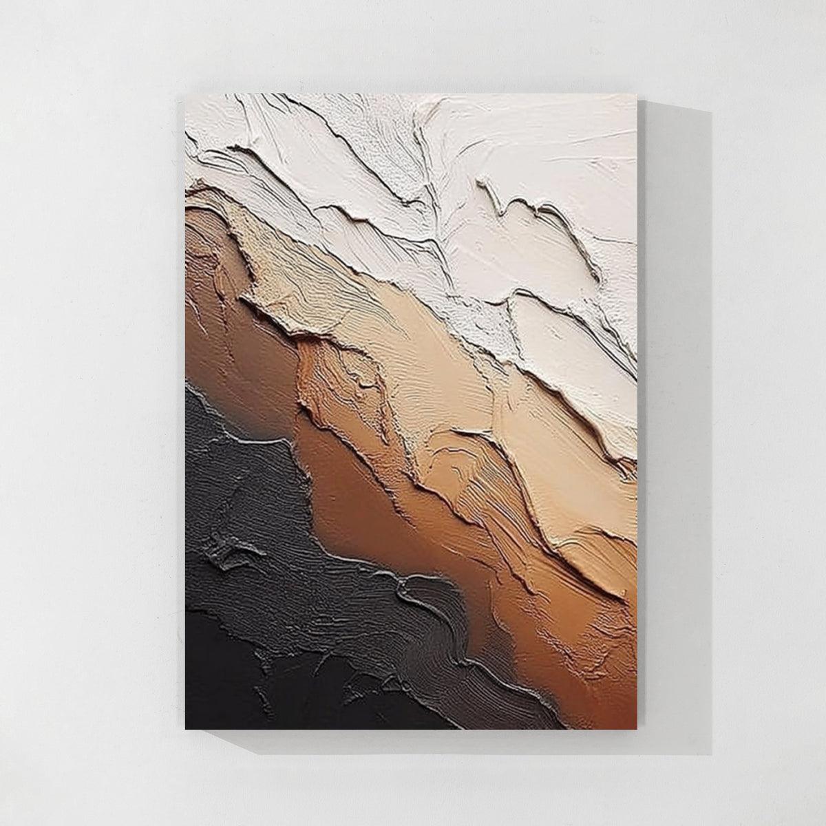 Earth Tone Textured Abstract Painting