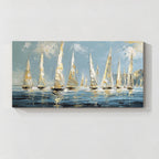 Sailing Boats Seascape Canvas Wall Art