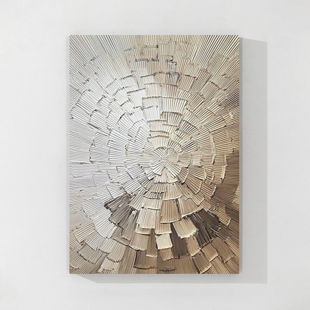 Neutral Textured Abstract Wall Art #007