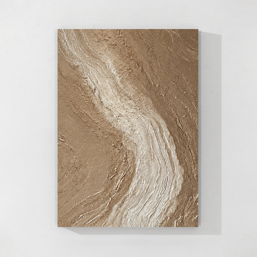 Neutral Textured Abstract Wall Art #006