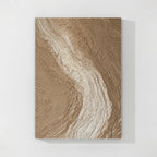 Neutral Textured Abstract Wall Art #006