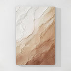 Cream white textured abstract wall art with minimalist plaster texture, modern neutral painting for luxury home decor